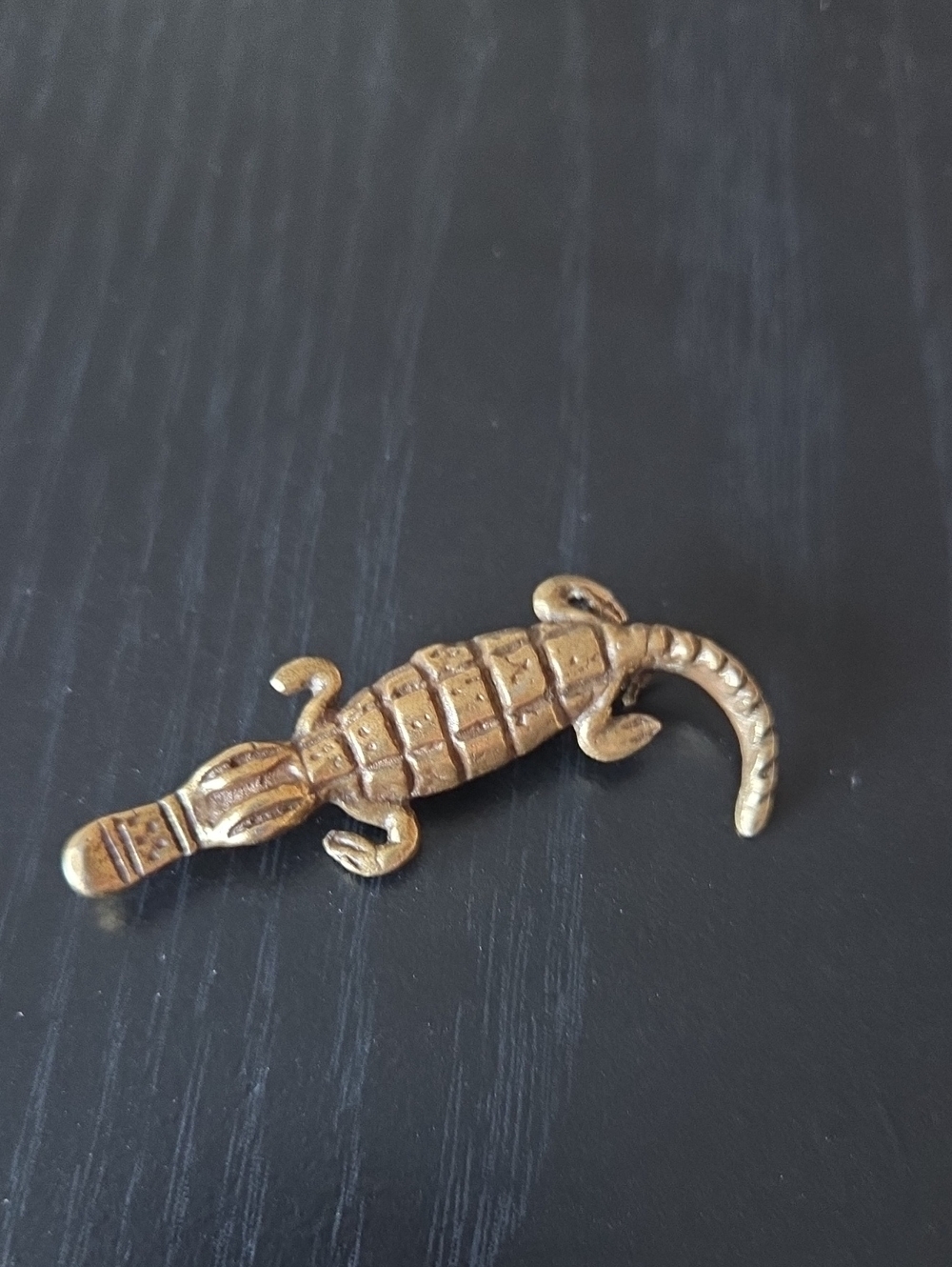 Vintage Crocodile  Signed Alva Studios Pin Brooch